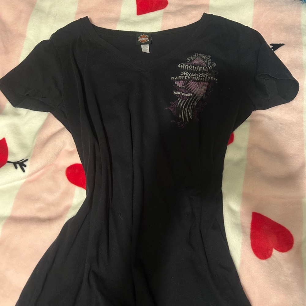 Harley-Davidson Women's Black Graphic Top